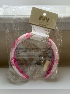 Wicked by Katie Kime Pink Floral Padded Headband